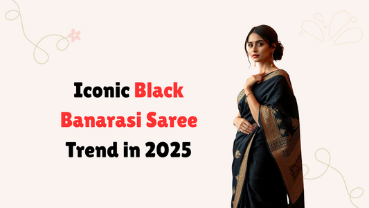 Iconic Black Banarasi Saree Trend in 2025