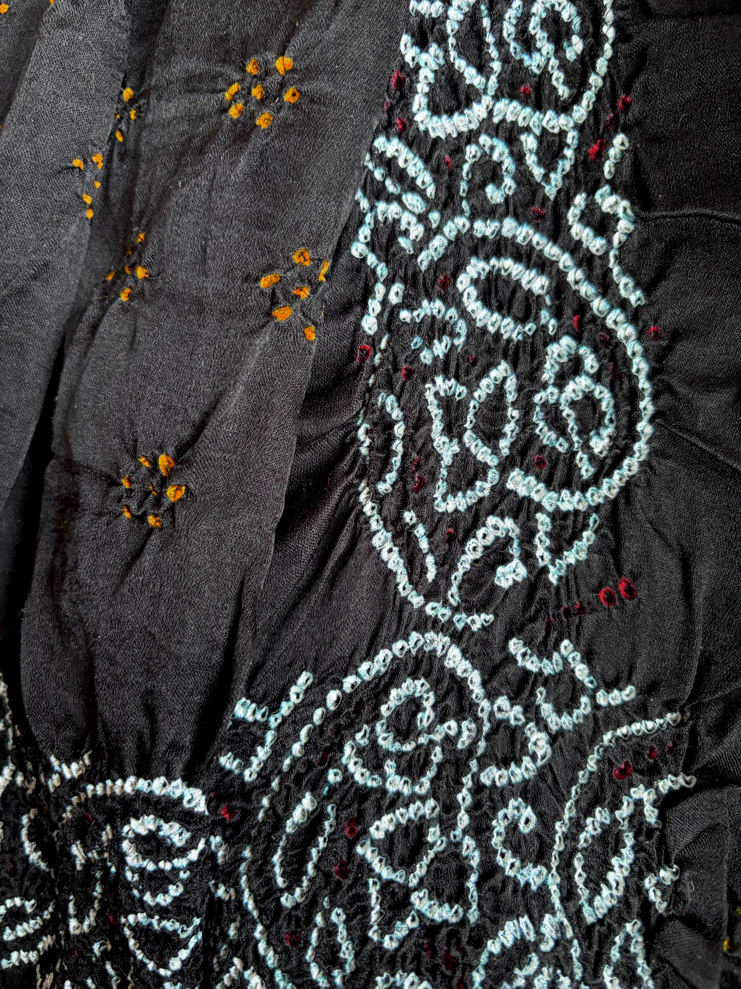 Gajji Rai Dana Black Bandhej Dupatta