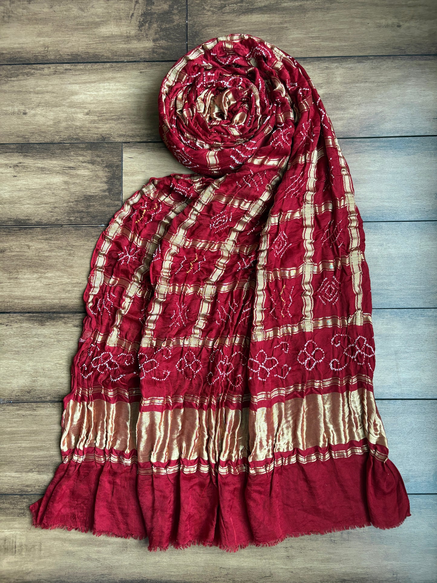 Gajji Gharchola Rai Dana - Red Dupatta
