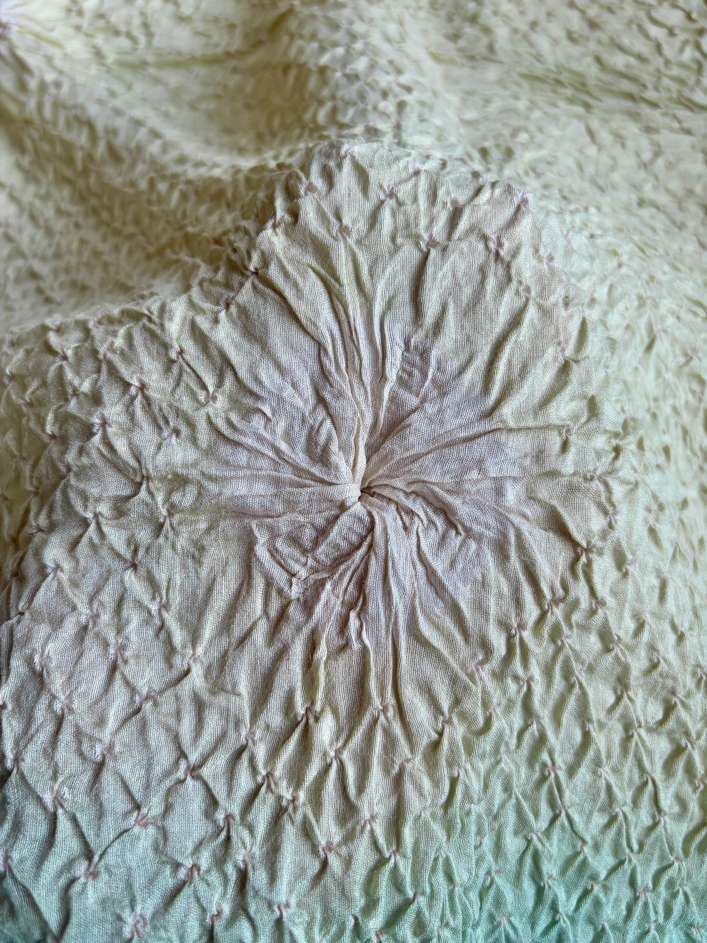 Moonga Ombre Green Bandhej Dupatta