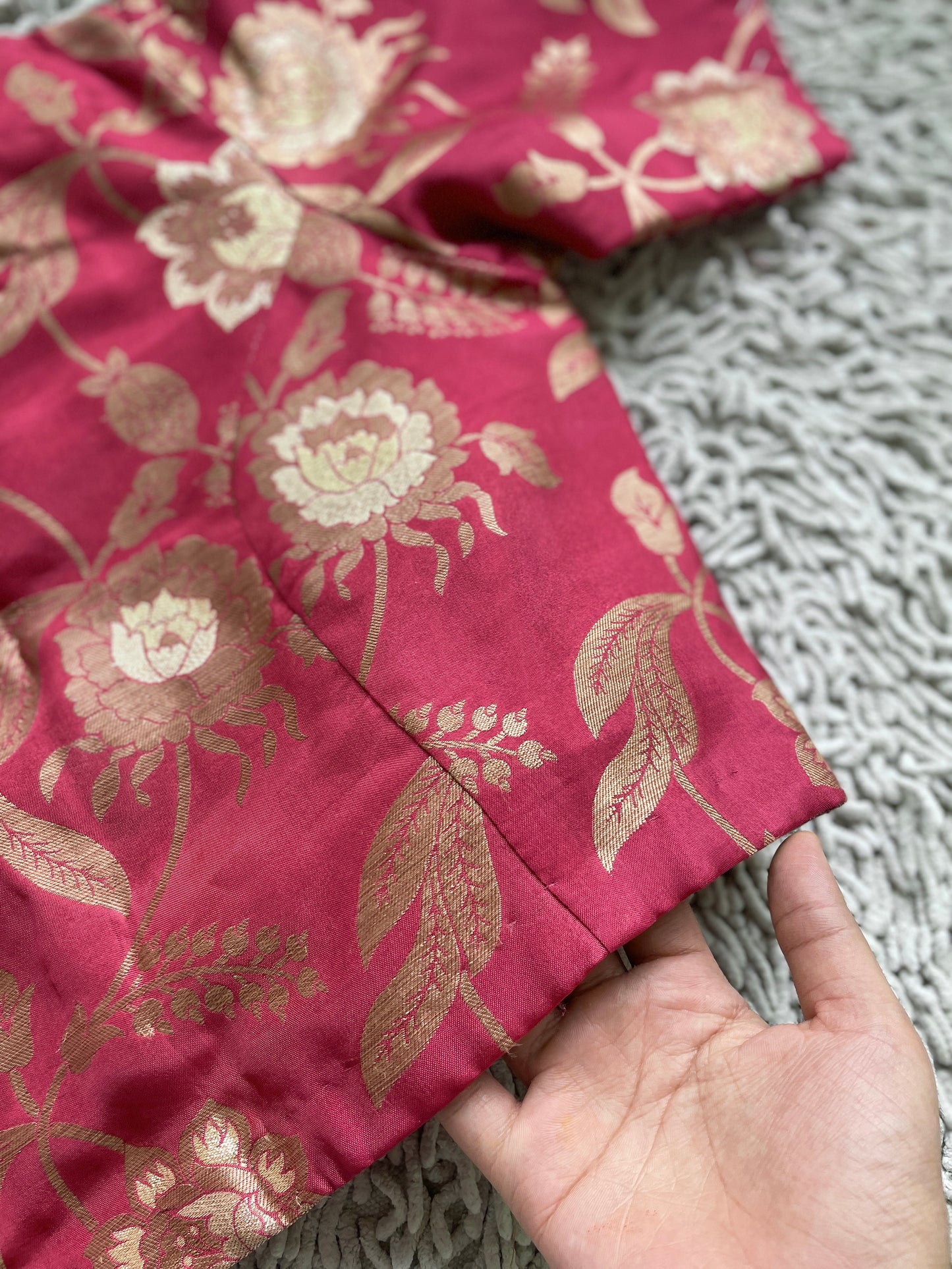 Handloom Pink Blouse