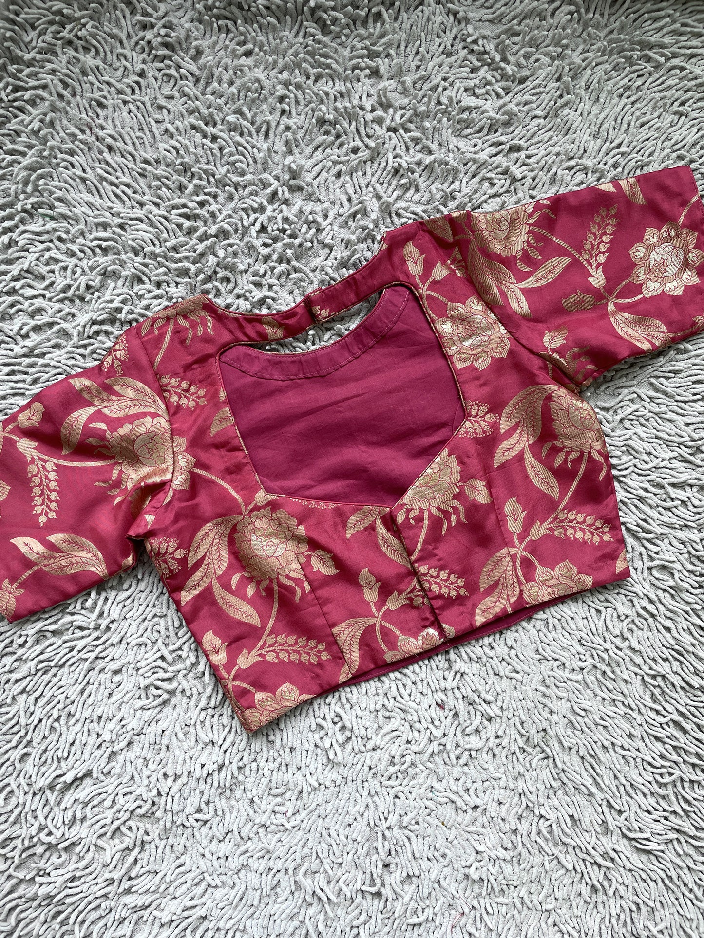 Handloom Pink Blouse