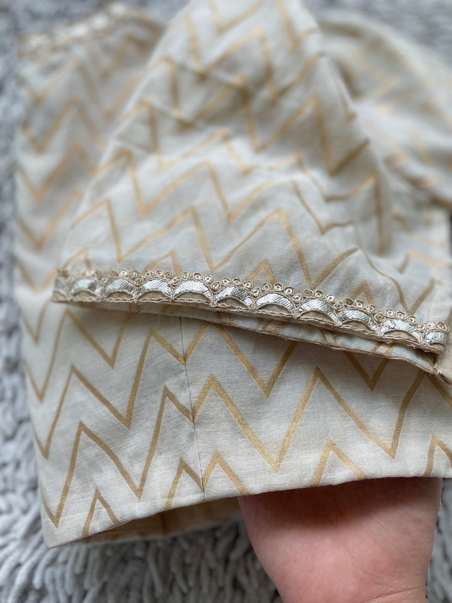 Chanderi Hand Embroidered Blouse