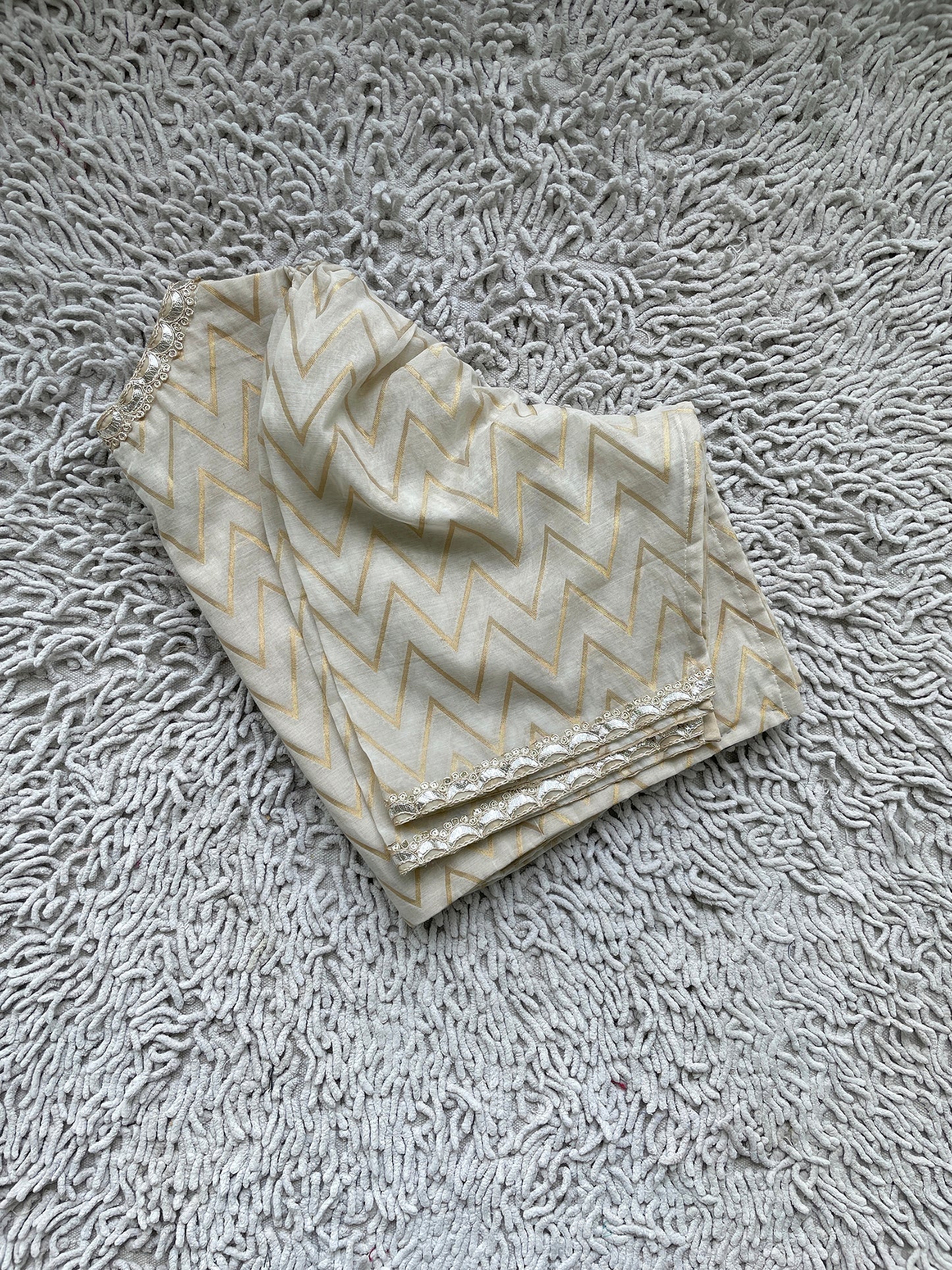 Chanderi Hand Embroidered Blouse