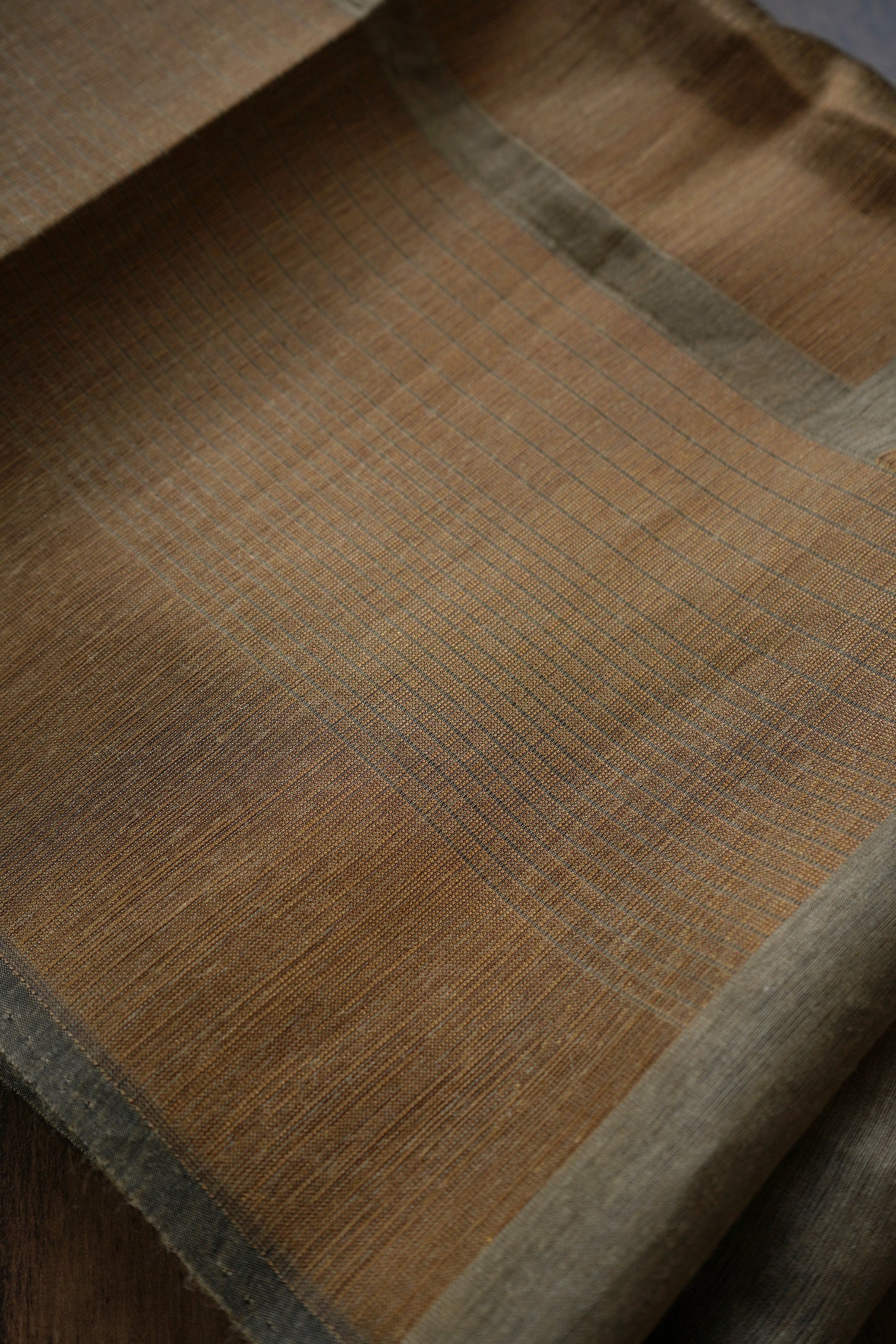 Matka Silk Saree (Chikoo)
