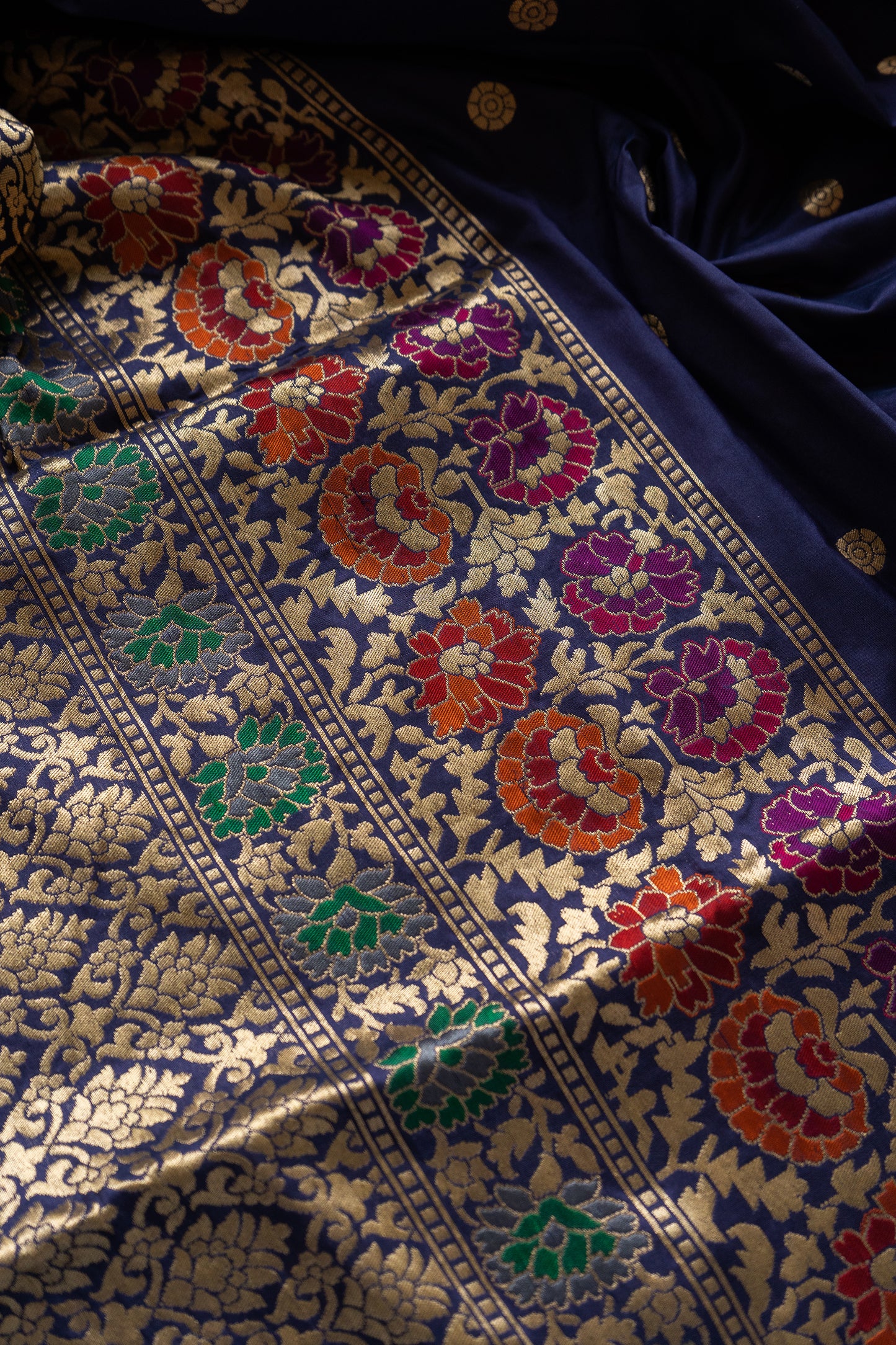 Katan Uppada Blue Saree
