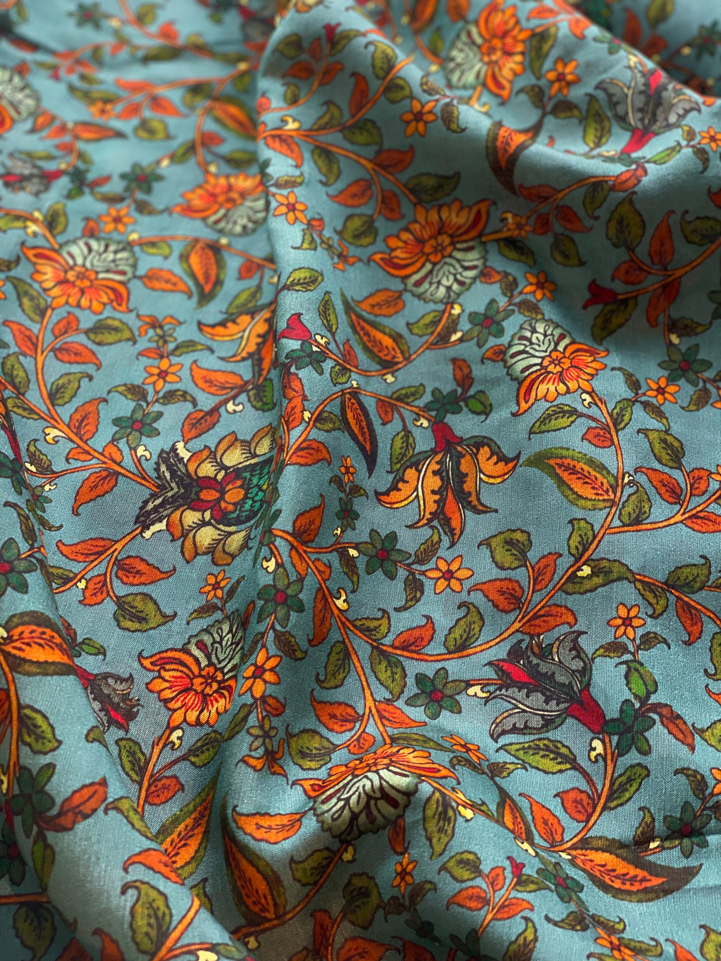 Moonga Floral Painted Fabric
