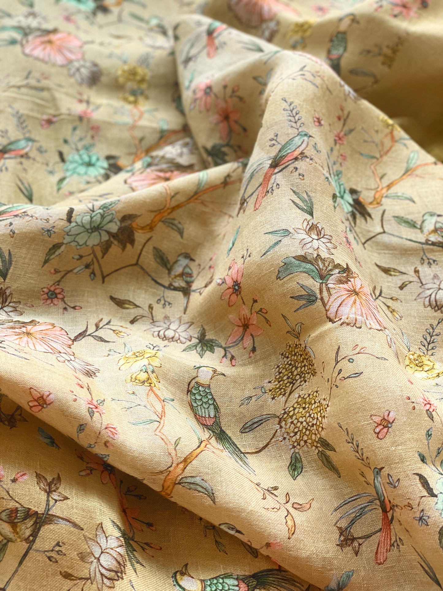 Linen Katha Fabric