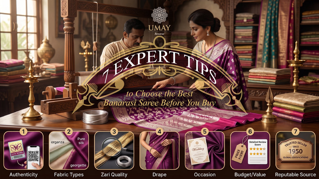 7 expert tips to choose the best Banarasi saree before buying
