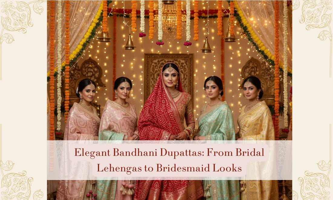 Bandhani Dupattas for Weddings: Stunning Styles for Brides & Bridesmaids