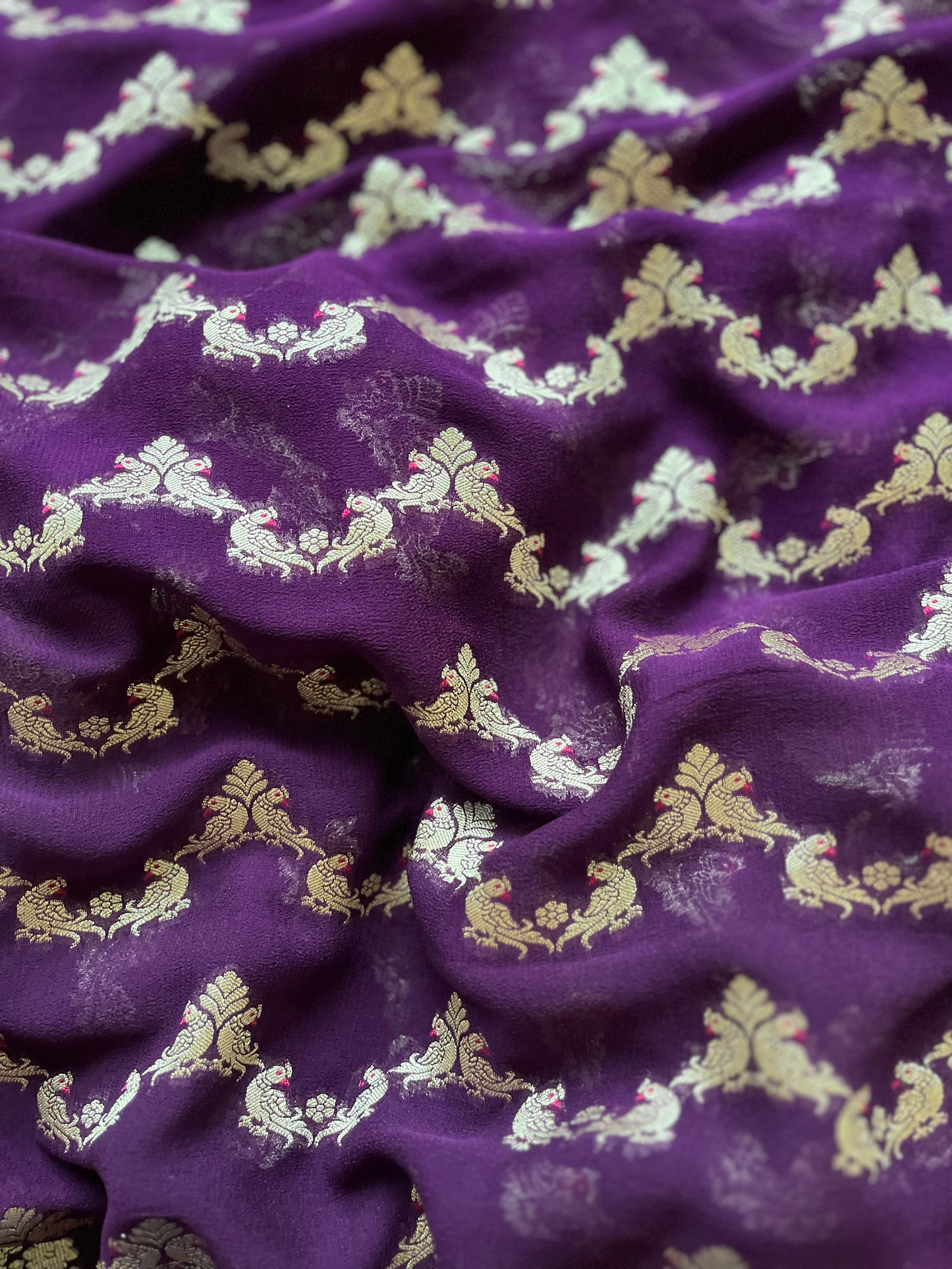 Khaddi Shikargah Purple Dupatta