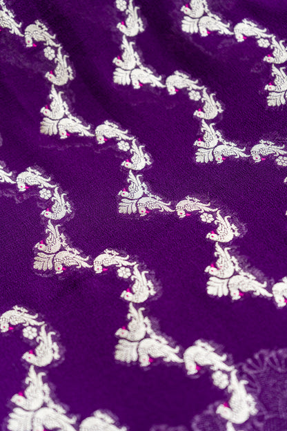 Khaddi Shikargah Purple Dupatta