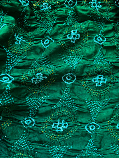 Green Rai Dana Gajji Bandhej Dupatta