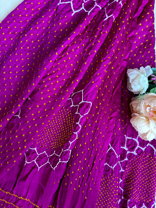 Gajji Rai Dana Purple Bandhej Dupatta