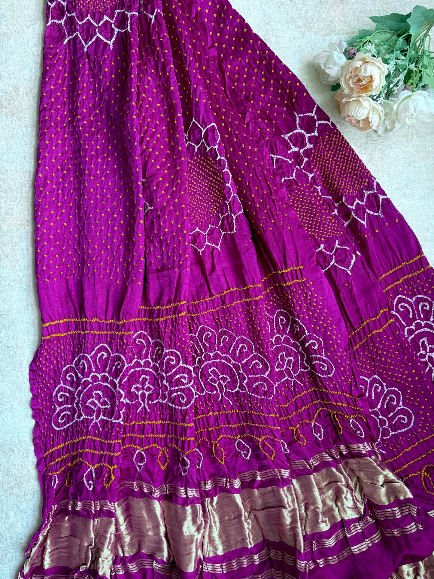 Gajji Rai Dana Purple Bandhej Dupatta