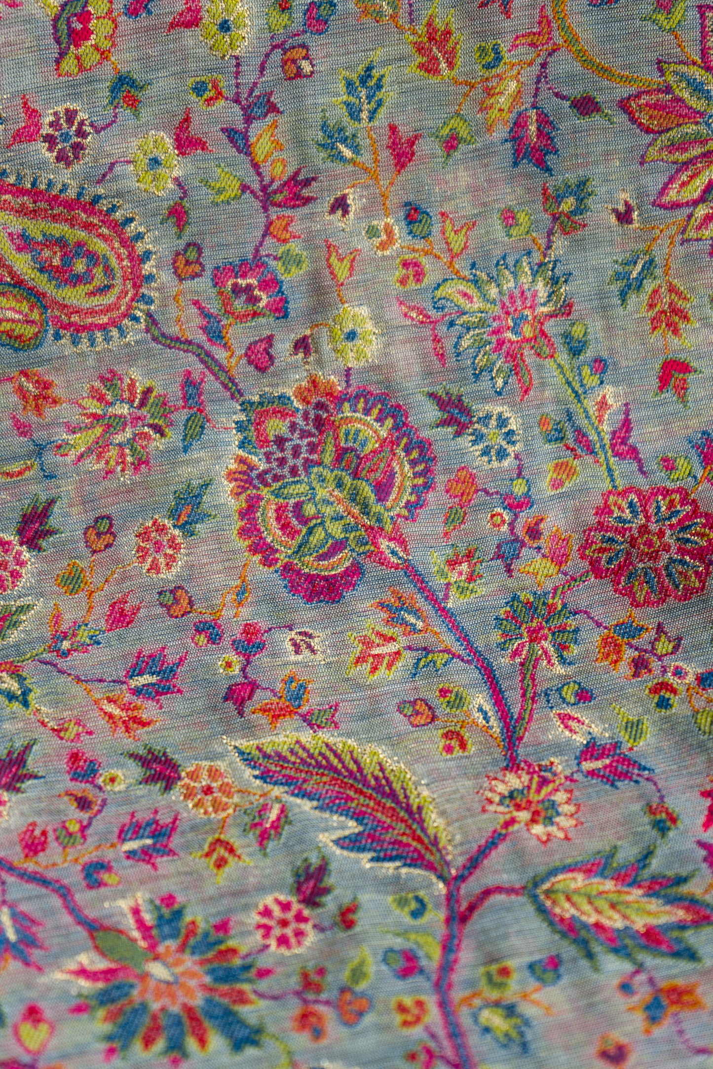 Moonga Pashmina Greyish-Purple Dupatta