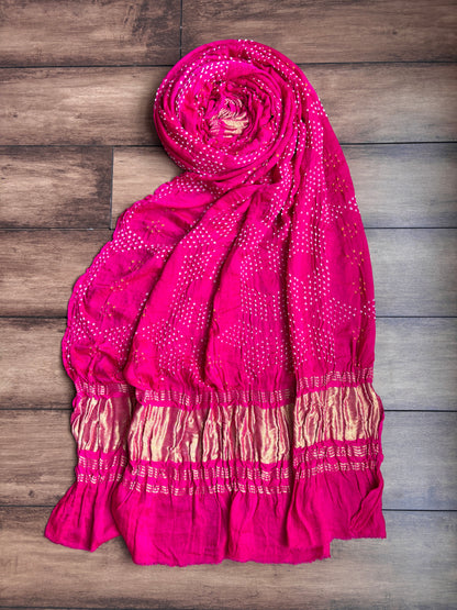 Gajji Silk Rani Dupatta
