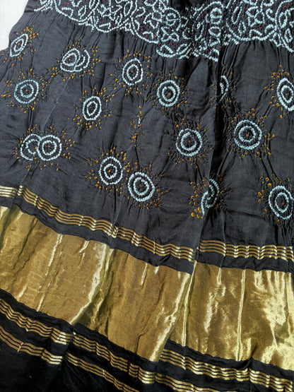 Gajji Rai Dana Black Bandhej Dupatta