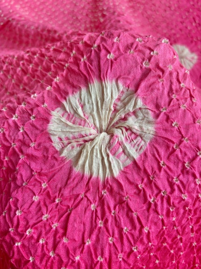 Moonga Ombre Pink Bandhej Dupatta