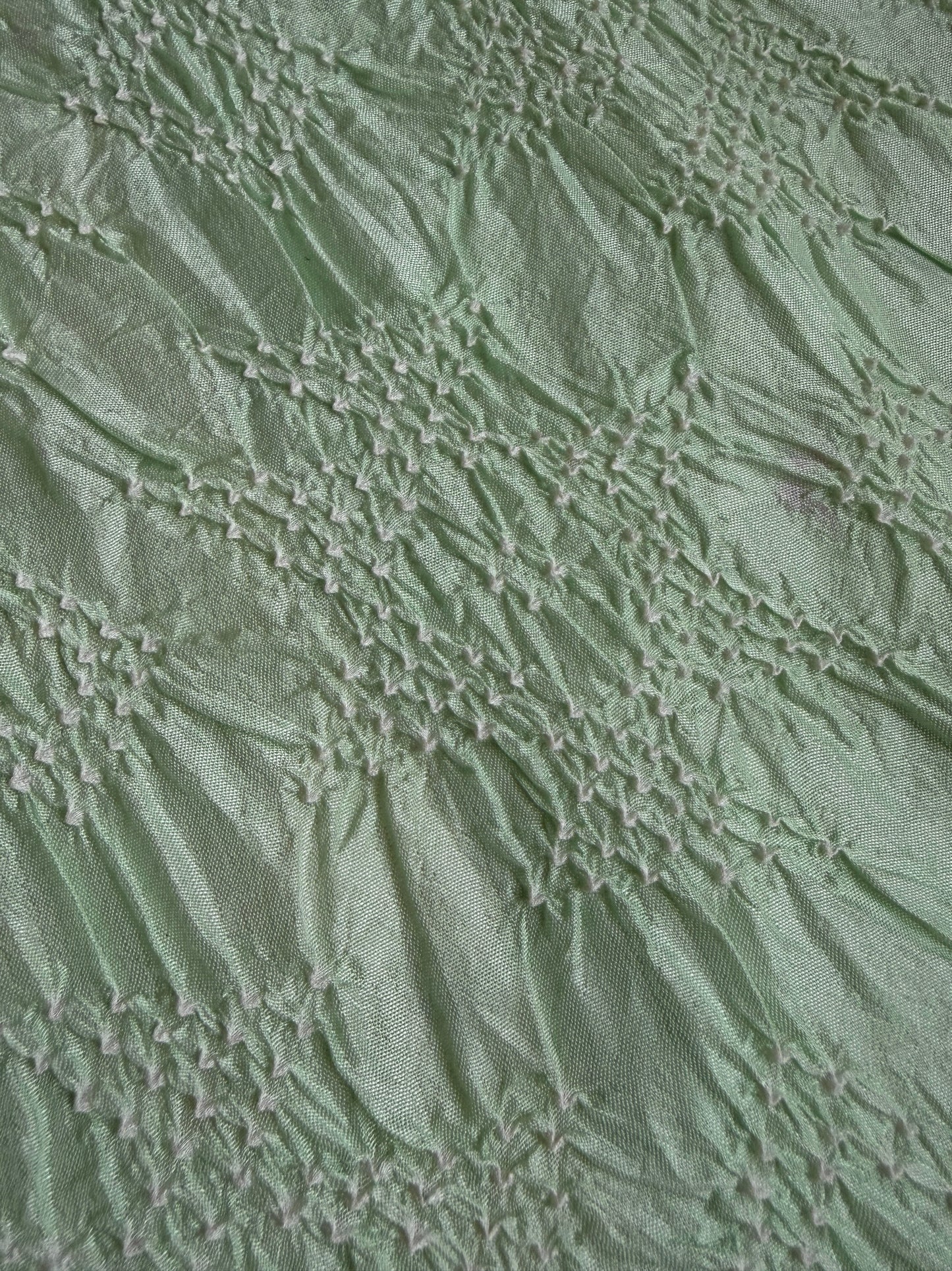 Katan Parsi Mint Green Bandhej Dupatta