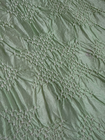 Katan Parsi Mint Green Bandhej Dupatta