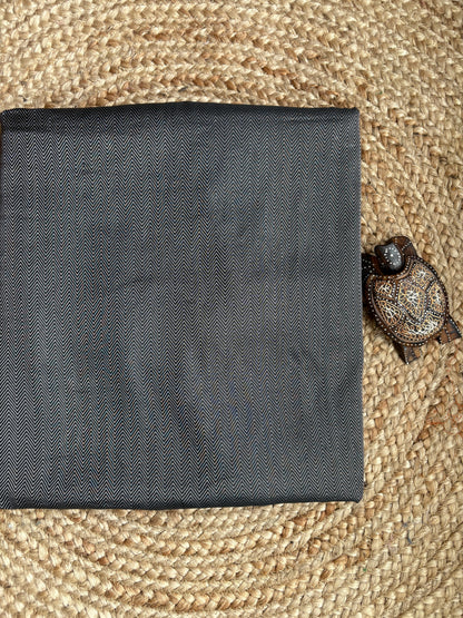 Katan Black Brocade Fabric