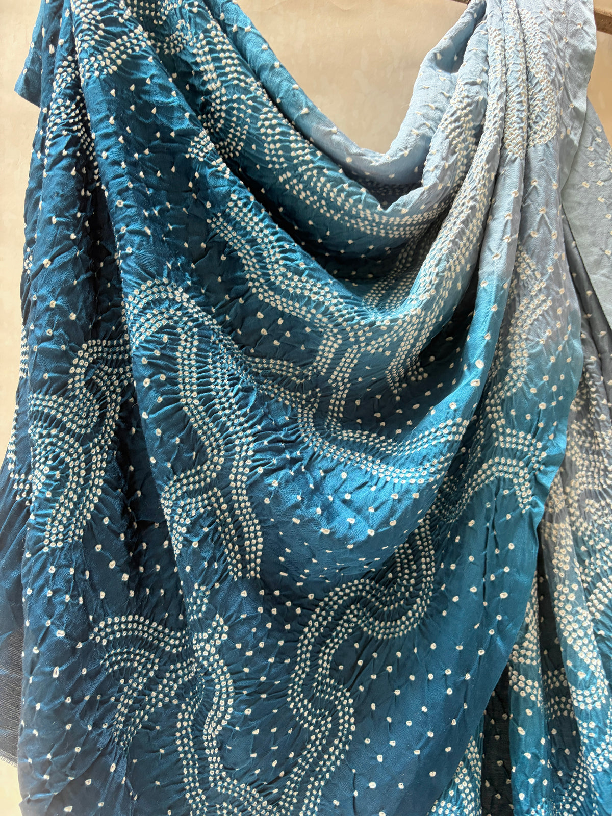 Gajji Ombre Blue Rai Dana Dupatta