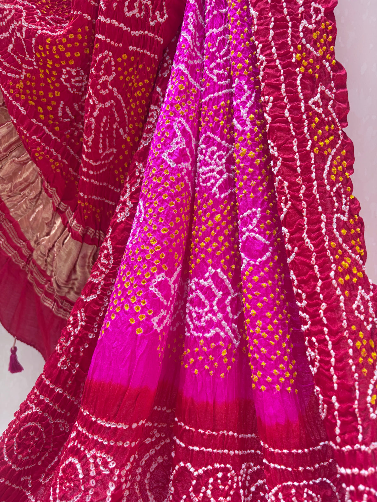 Gajji Rani-Red Intricate Bandhej Dupatta
