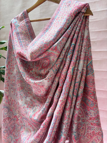 Moonga Pashmina Baby Pink Dupatta