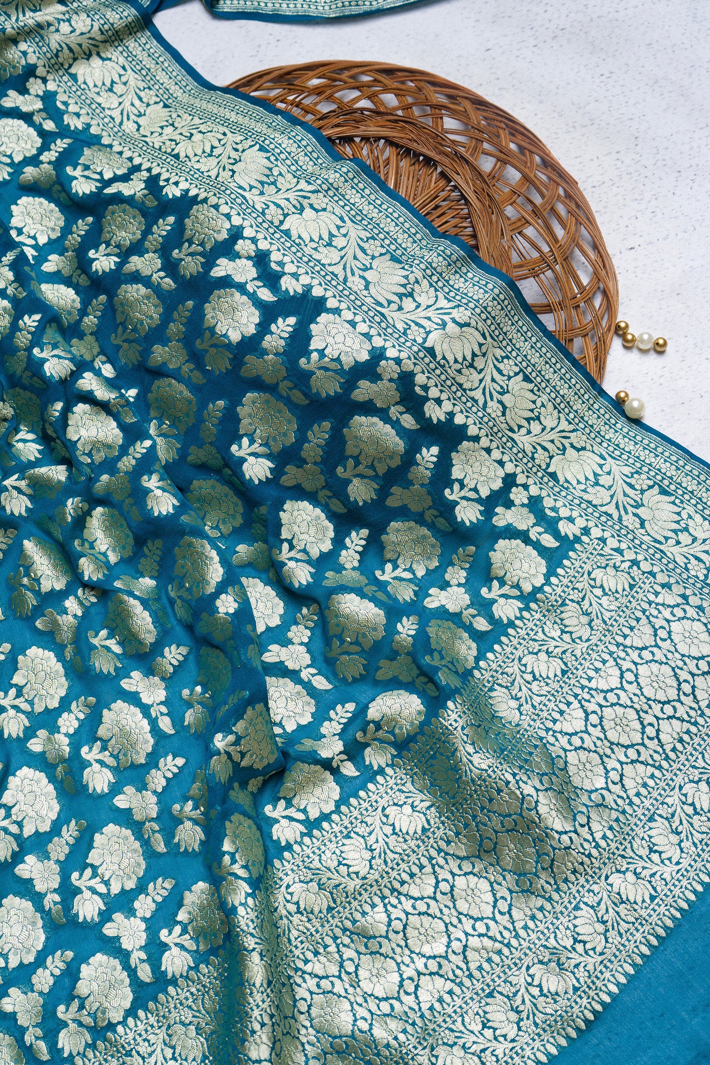 Khaddi Blue Dupatta