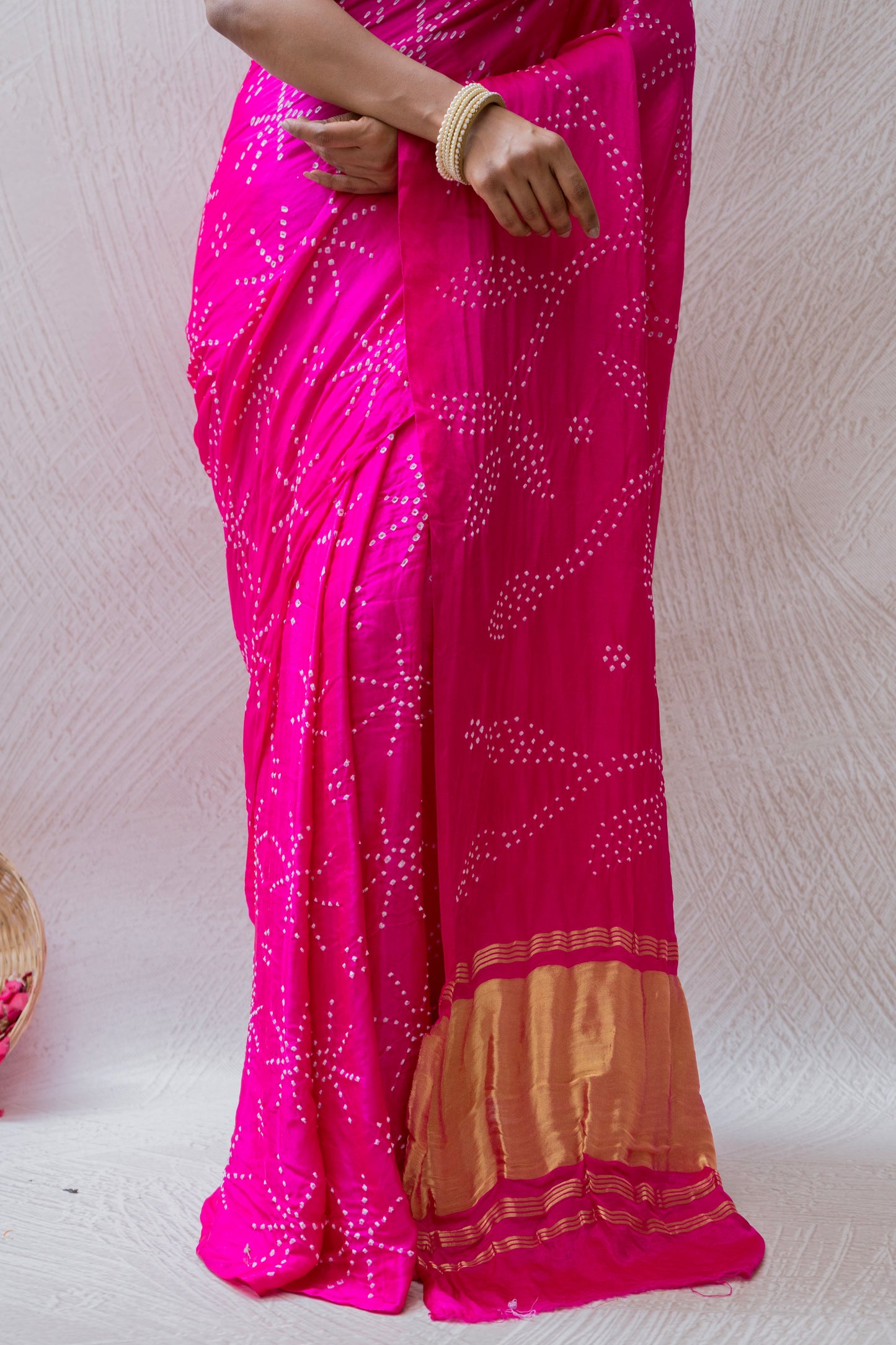 Gajji Rai Dana Rani Bandhej Saree