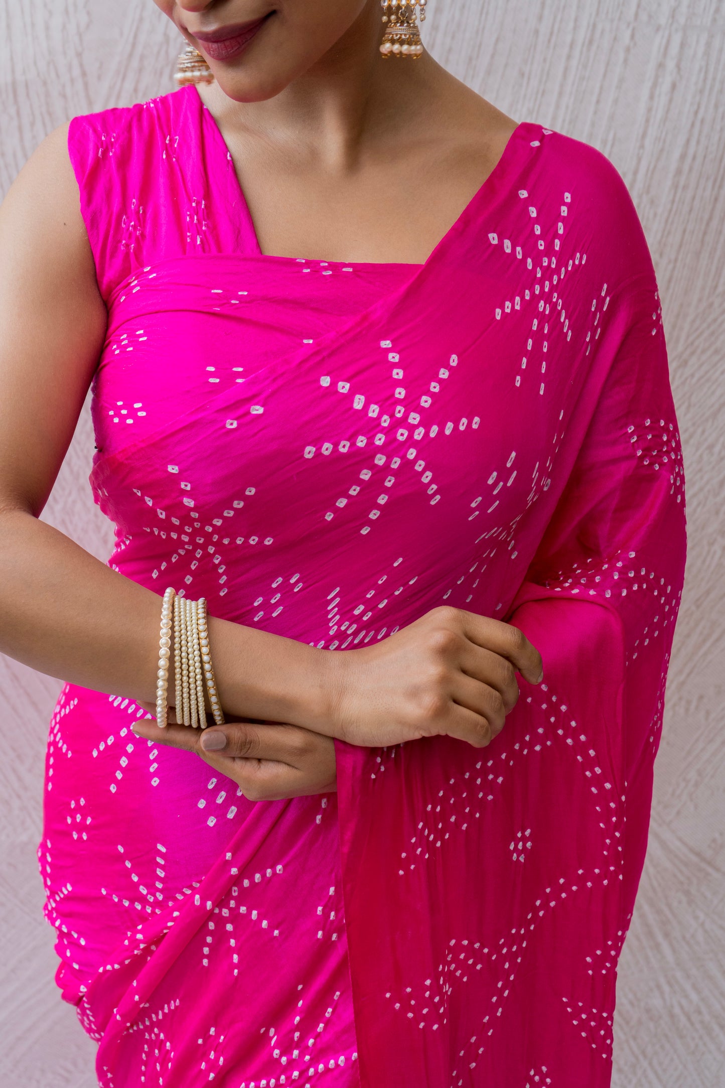 Gajji Rai Dana Rani Bandhej Saree