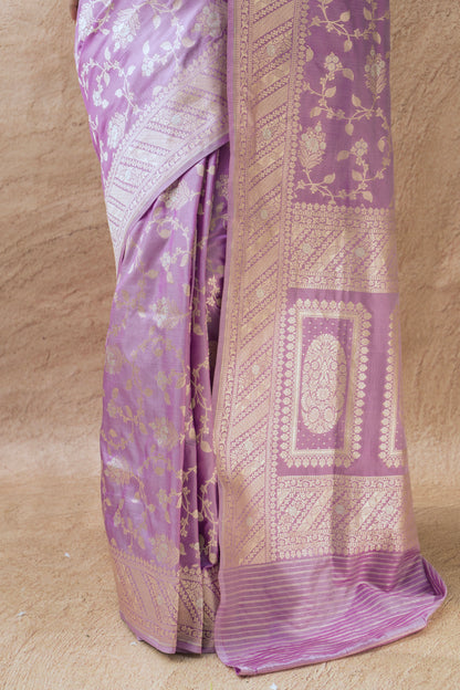 Katan Sona Rupa Jaal Lavender Saree