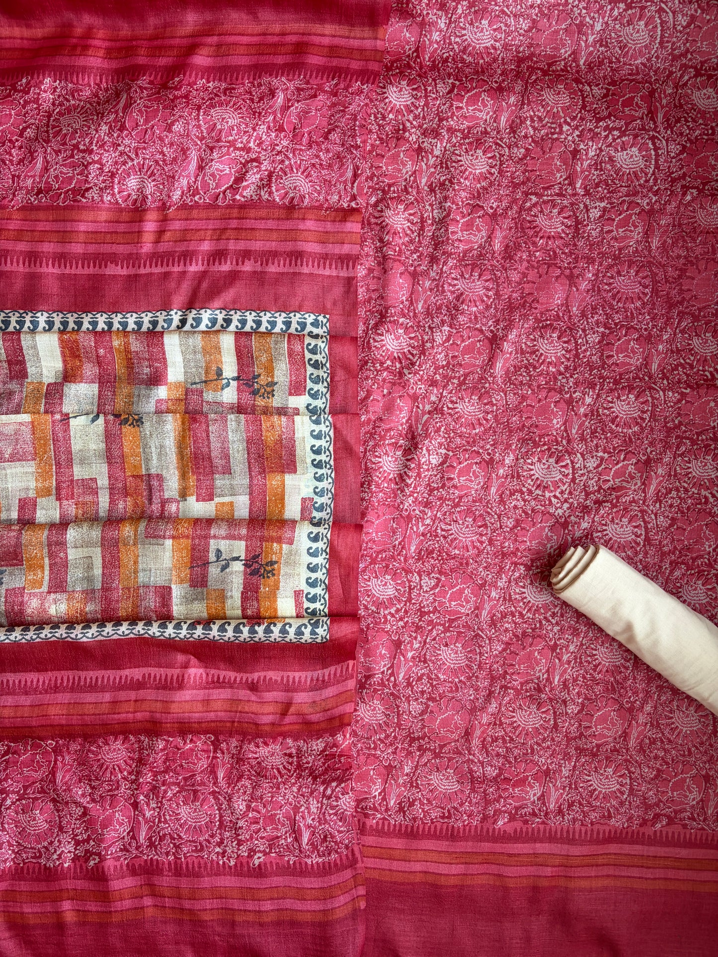 Tussar Silk Rani Set