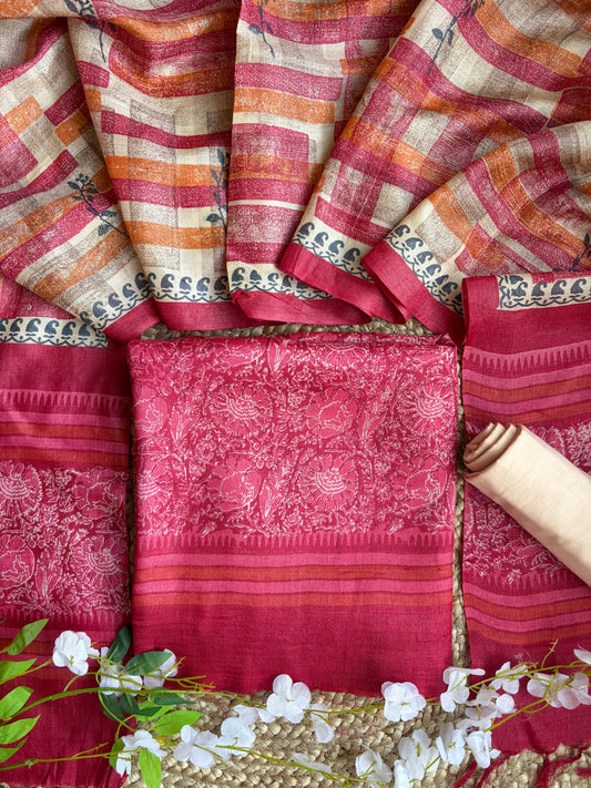 Tussar Silk Rani Set
