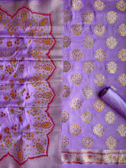 Purple Meenakari Set