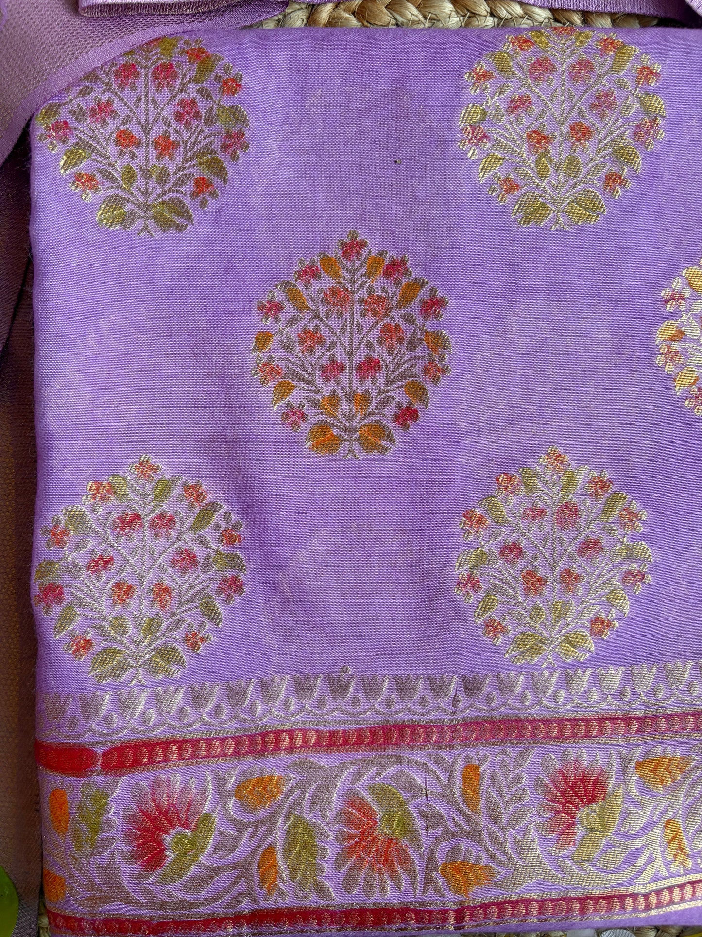 Purple Meenakari Set