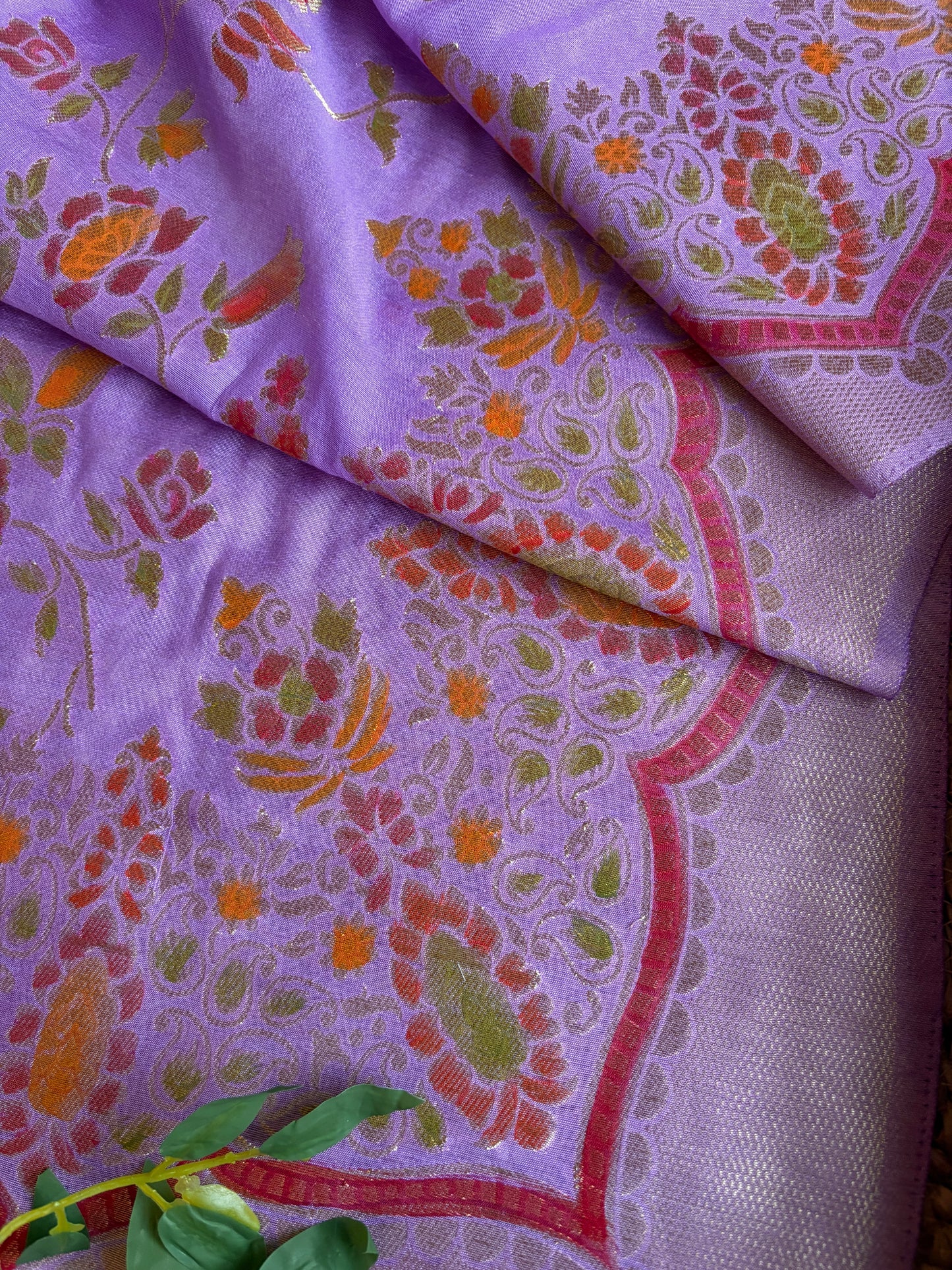 Purple Meenakari Set