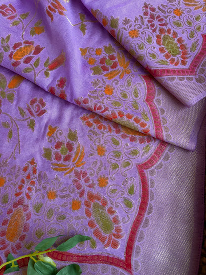 Purple Meenakari Set