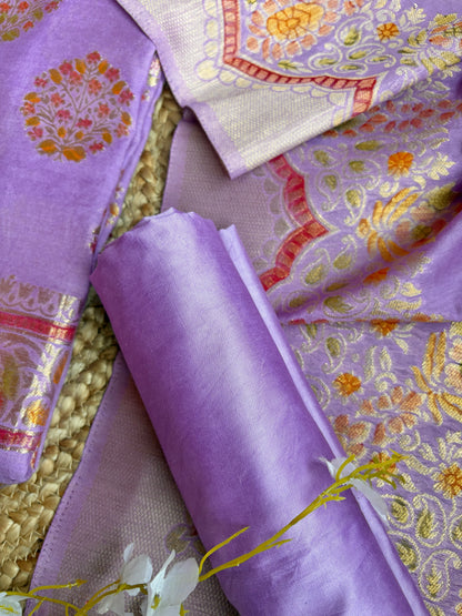 Purple Meenakari Set