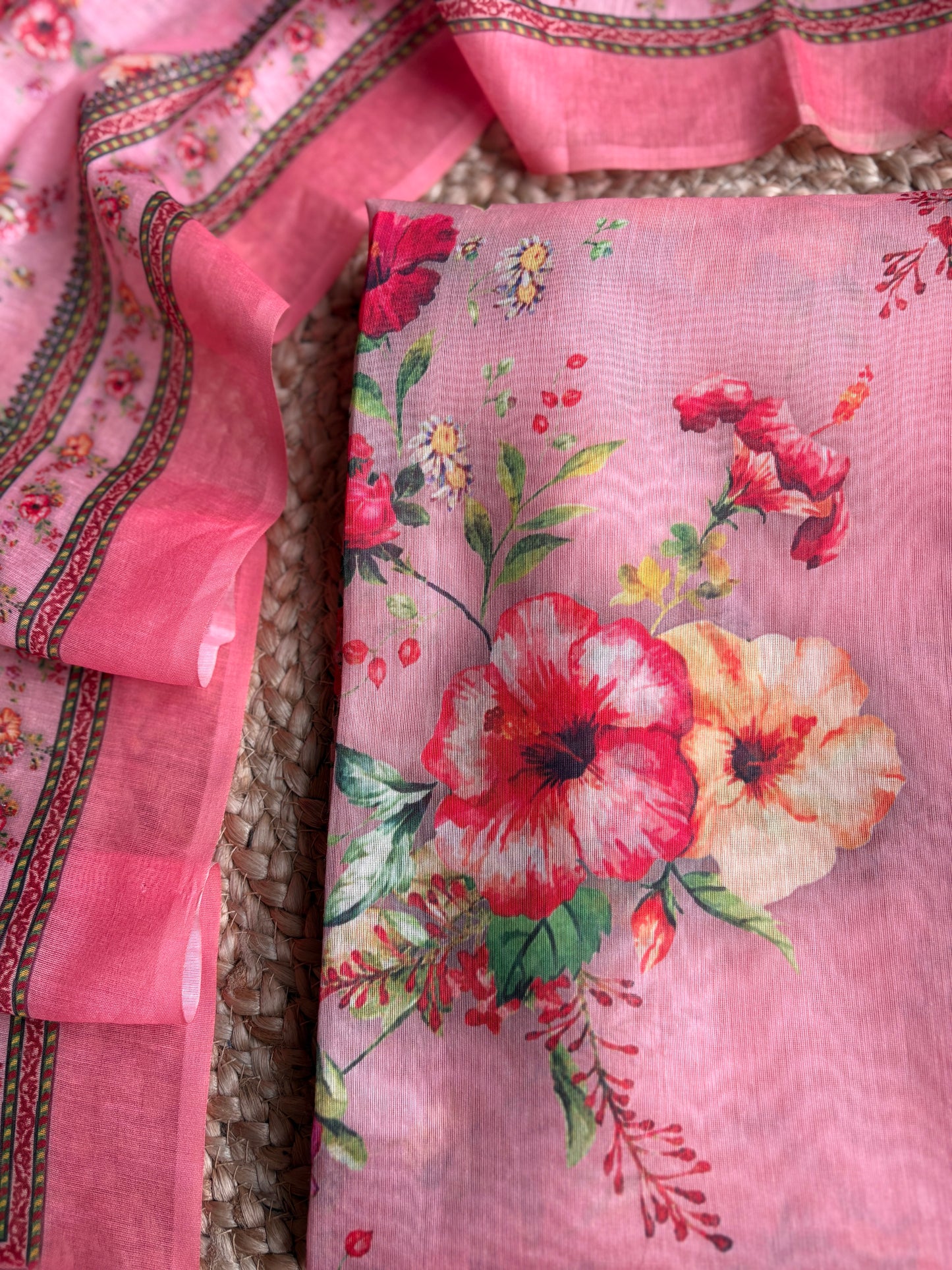 Floral Baby Pink Suit Set
