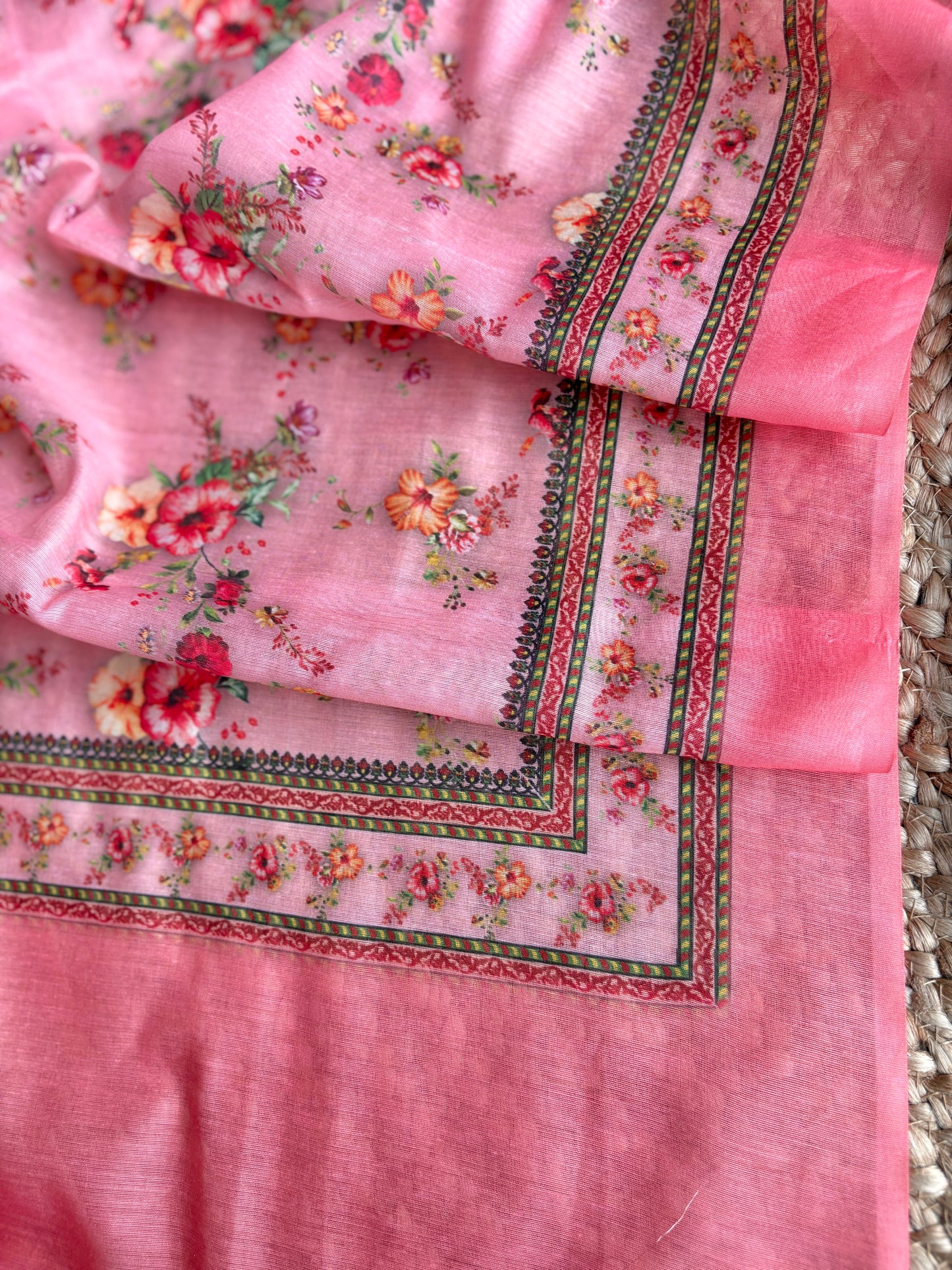 Floral Baby Pink Suit Set