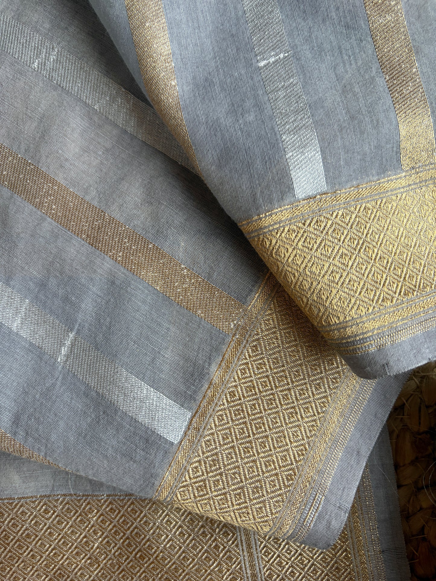 Grey Brocade Set