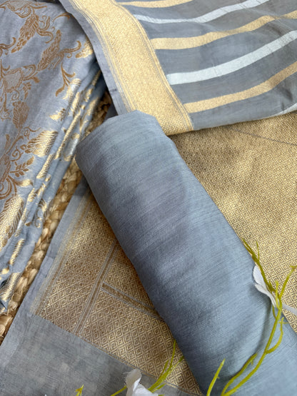 Grey Brocade Set