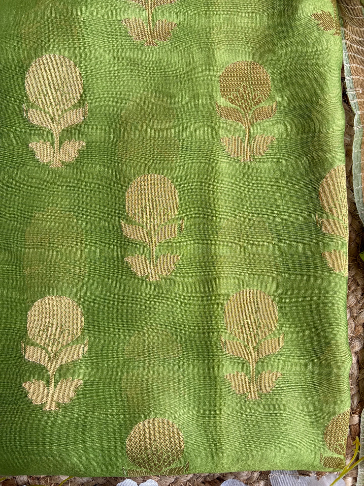 Printed Rangkat Green Set