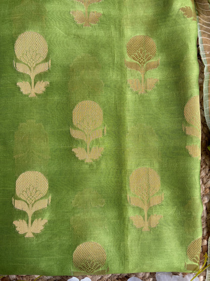 Printed Rangkat Green Set