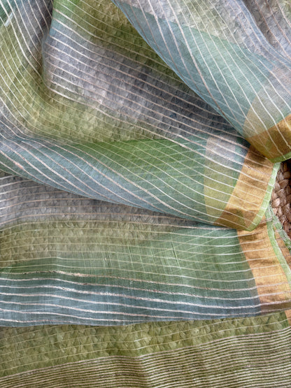 Printed Rangkat Green Set