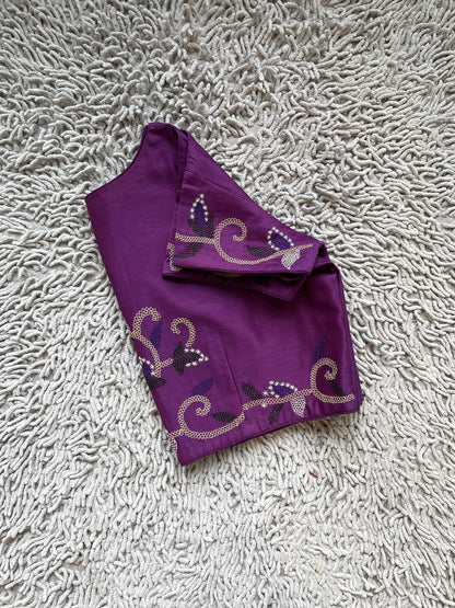 Purple Handwork Blouse