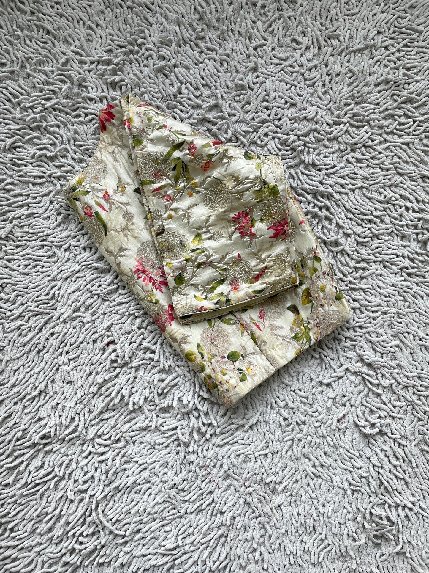 White Floral Blouse