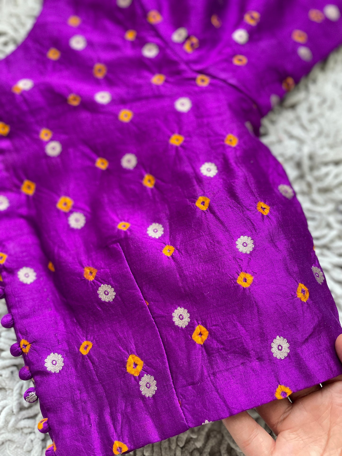 Purple Tie-Dye Blouse